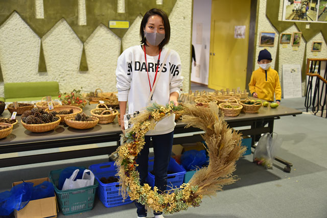 井川deクリスマスリース作り