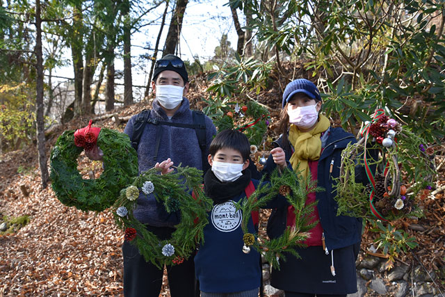 井川deクリスマスリース作り