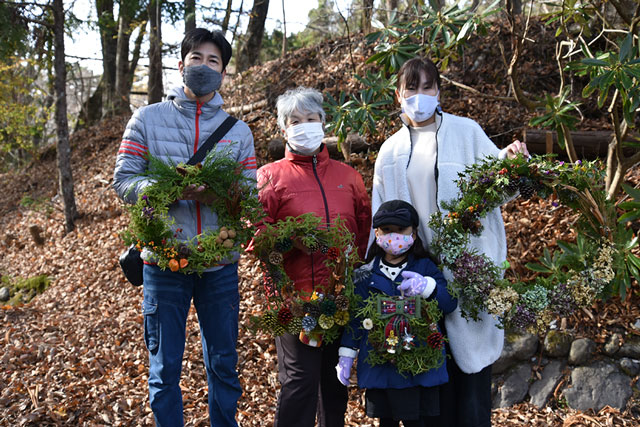 井川deクリスマスリース作り