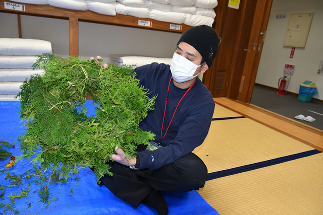 井川deクリスマスリース作り