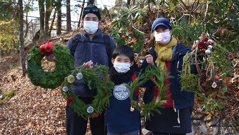 井川deクリスマスリース作り